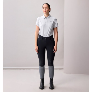 Pantalon Horseware taille haute femme Allora Alessandro Albanese grip genoux Noir