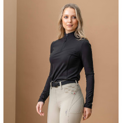 T-shirt d'entrainement Horseware AA Alize inverno femme Noir