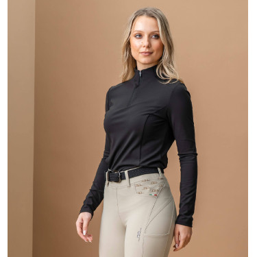 T-shirt d'entrainement Horseware AA Alize inverno femme Noir