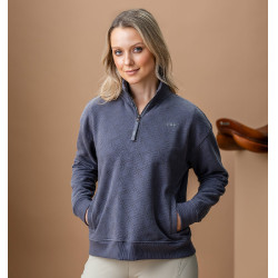 Sweat-shirt à demi-zip Horseware AA Gabriella femme Anthracite Gris