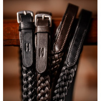 Rênes Horseware tressées Noir