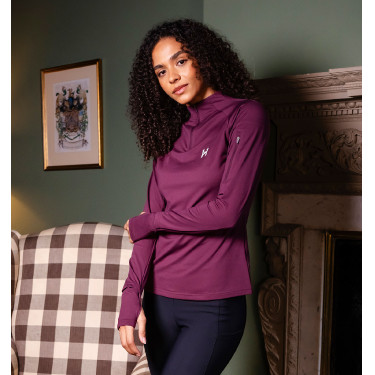 Polo d’équitation hiver femme 1/4 zip Horseware Polo d’équitation hiver femme 1/4 zip Horseware