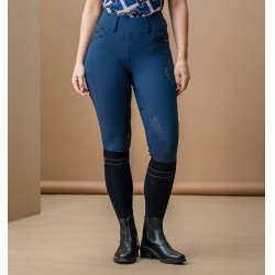 Pantalon Hybrid Horseware fond de peau brossé AA Fina femme Marine Bleu marine