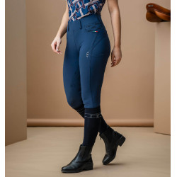 Pantalon Hybrid Horseware fond de peau AA Fina femme Marine Bleu marine