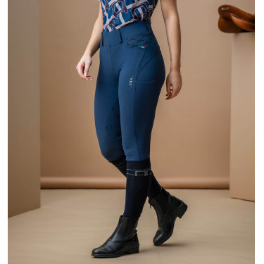 Pantalon Hybrid Horseware fond de peau AA Fina femme Marine Bleu marine