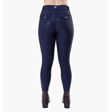 Pantalon d'équitation Horseware Flexfit hiver full grip femme Marine Bleu marine