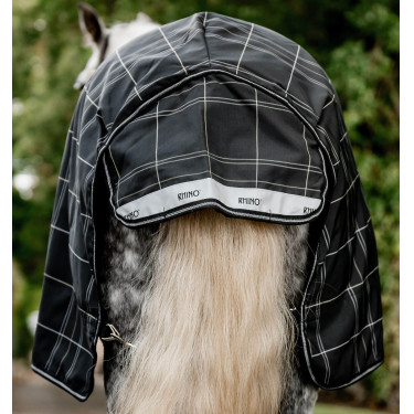 Couverture Horseware Rhino Turnout Poney Bundle avec liner 0g et 200g Carreaux noir / noir & blanc Motifs Couverture Horseware Rhino Turnout Poney Bundle avec liner 0g et 200g Carreaux noir / noir & blanc Motifs