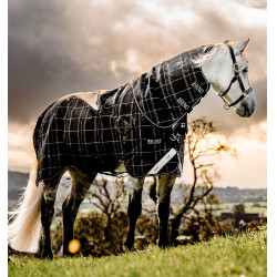 Couverture Horseware Rhino Turnout Poney Bundle avec liner 0g et 200g Carreaux noir / noir & blanc Motifs Couverture Horseware Rhino Turnout Poney Bundle avec liner 0g et 200g Carreaux noir / noir & blanc Motifs