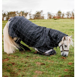 Couverture Horseware Rhino Turnout Poney Bundle avec liner 0g et 200g Carreaux noir / noir & blanc Motifs Couverture Horseware Rhino Turnout Poney Bundle avec liner 0g et 200g Carreaux noir / noir & blanc Motifs