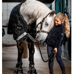 Couverture Horseware Rhino Turnout Poney Bundle avec liner 0g et 200g Carreaux noir / noir & blanc Motifs Couverture Horseware Rhino Turnout Poney Bundle avec liner 0g et 200g Carreaux noir / noir & blanc Motifs