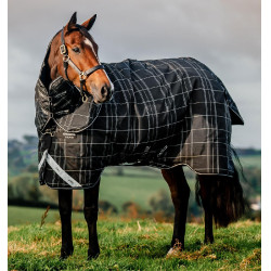 Couverture Horseware Rhino Turnout Bundle liner 0g et 200g Carreaux noir / noir & blanc Motifs Couverture Horseware Rhino Turnout Bundle liner 0g et 200g Carreaux noir / noir & blanc Motifs