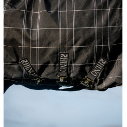 Couverture Horseware Rhino Turnout Bundle liner 0g et 200g Carreaux noir / noir & blanc Motifs Couverture Horseware Rhino Turnout Bundle liner 0g et 200g Carreaux noir / noir & blanc Motifs
