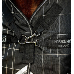 Couverture Horseware Rhino Turnout Bundle liner 0g et 200g Carreaux noir / noir & blanc Motifs Couverture Horseware Rhino Turnout Bundle liner 0g et 200g Carreaux noir / noir & blanc Motifs