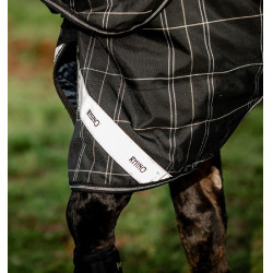 Couverture Horseware Rhino Turnout Bundle liner 0g et 200g Carreaux noir / noir & blanc Motifs Couverture Horseware Rhino Turnout Bundle liner 0g et 200g Carreaux noir / noir & blanc Motifs