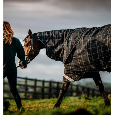 Couverture Horseware Rhino Turnout Bundle liner 0g et 200g Carreaux noir / noir & blanc Motifs Couverture Horseware Rhino Turnout Bundle liner 0g et 200g Carreaux noir / noir & blanc Motifs