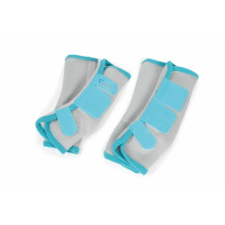 Guêtres anti mouches Fly turnout Shires Bleu sarcelle Guêtres anti mouches Fly turnout Shires Bleu sarcelle