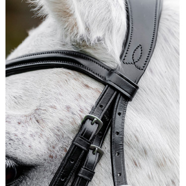 Bridon poney d’équitation Horseware Flash en cuir