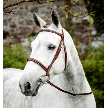 Bridon d’équitation Hunter en cuir avec rênes | Horseware