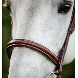 Bridon d’équitation Hunter en cuir avec rênes | Horseware