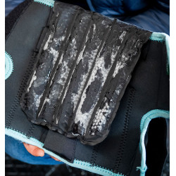 Protège-genoux Horseware Ice-Vibe Noir / aqua Bleu