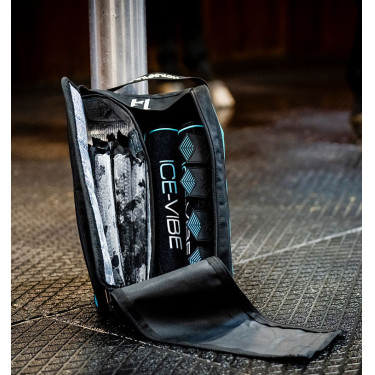 Guêtres Horseware Ice-Vibe Noir / aqua Bleu Guêtres Horseware Ice-Vibe Noir / aqua Bleu
