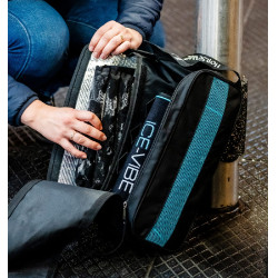 Guêtres Horseware Ice-Vibe Noir / aqua Bleu Guêtres Horseware Ice-Vibe Noir / aqua Bleu