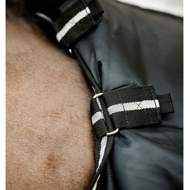 Couvre-cou d'écurie Easy-Layer Horseware 100g Noir / noir / argent