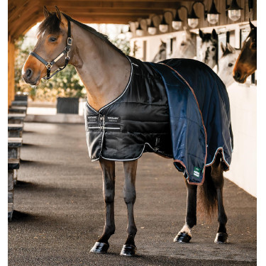 Couverture d'écurie Easy-Layer Horseware 100g Noir / noir / argent