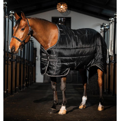 Couverture d'écurie Easy-Layer Horseware 100g Noir / noir / argent