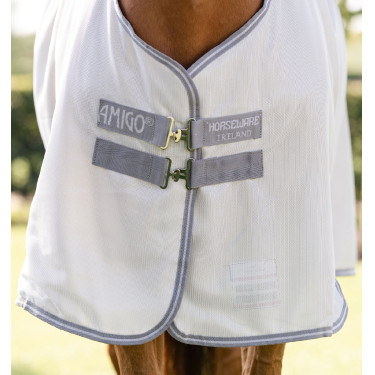 Chemise anti-mouches Horseware Amigo Bug Rug Argent / gris titanium / argent Chemise anti-mouches Horseware Amigo Bug Rug Argent / gris titanium / argent