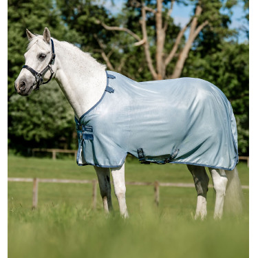 Chemise anti-mouches Horseware Amigo Bug Rug Pony Bleu chiné / bleu / argent