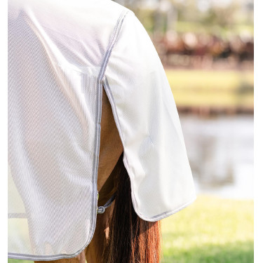 Chemise anti-mouches Horseware Amigo Bug Rug Pony Argent / gris titanium / argent