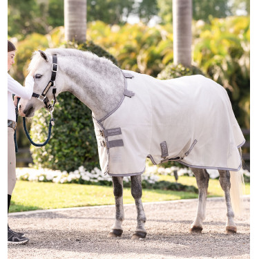 Chemise anti-mouches Horseware Amigo Bug Rug Pony Argent / gris titanium / argent
