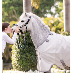 Chemise anti-mouches Horseware Amigo Bug Rug Pony Argent / gris titanium / argent