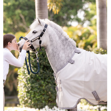 Chemise anti-mouches Horseware Amigo Bug Rug Pony Argent / gris titanium / argent