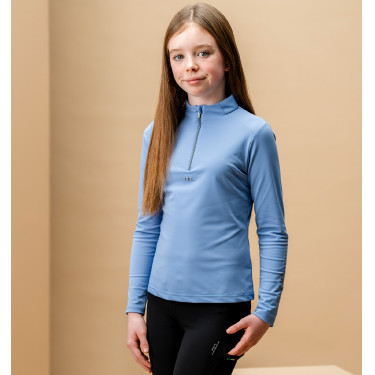 Polo Horseware Kids AA Sofia Sunshirt Bleu sicilien