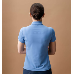 Polo Horseware AA Tech Quarter Gia Bleu sicilien