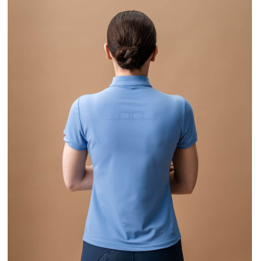 Polo Horseware AA Tech Quarter Gia Bleu sicilien