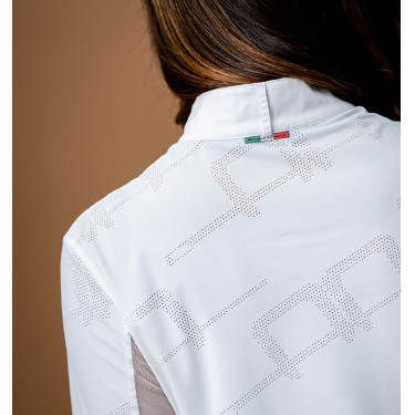 Polo de concours Horseware AA Elena manches longues Blanc Polo de concours Horseware AA Elena manches longues Blanc