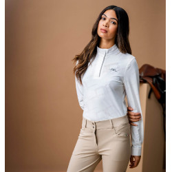 Polo de concours Horseware AA Elena manches longues Blanc Polo de concours Horseware AA Elena manches longues Blanc