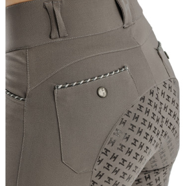 Pantalon Horseware Newmarket taille mi haute full seat Orage Bleu