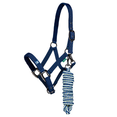 Licol et longe Horseware Newmarket Marine witney Bleu marine