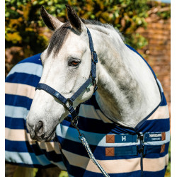 Licol et longe Horseware Newmarket Marine witney Bleu marine