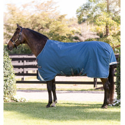 Couverture Horseware Rhino Turnout 100g 1000D Marine / gris / aqua / gris Bleu marine