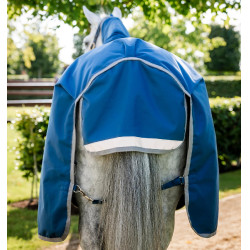 Couverture Horseware Ionic Therapy Turnout 100g 1200D Bleu imperial / argent / marine