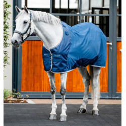 Couverture Horseware Ionic Therapy Mesh Cooler Bleu imperial / argent / marine