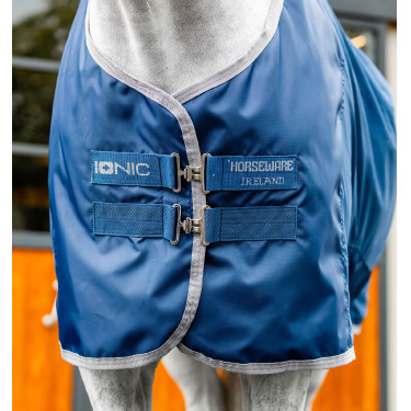 Couverture Horseware Ionic Therapy Mesh Cooler Bleu imperial / argent / marine