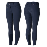 Pantalon Thermo Grand Prix Horze avec fond peau silicone femme Bleu nuit