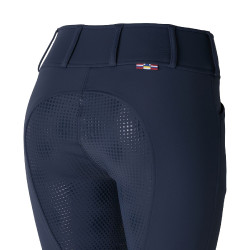 Pantalon Thermo Grand Prix Horze avec fond peau silicone femme Bleu nuit