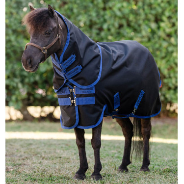 Couverture Horseware Amigo Ripstop 900D Plus Petite Turnout 0g Noir / bleu classique Couverture Horseware Amigo Ripstop 900D Plus Petite Turnout 0g Noir / bleu classique